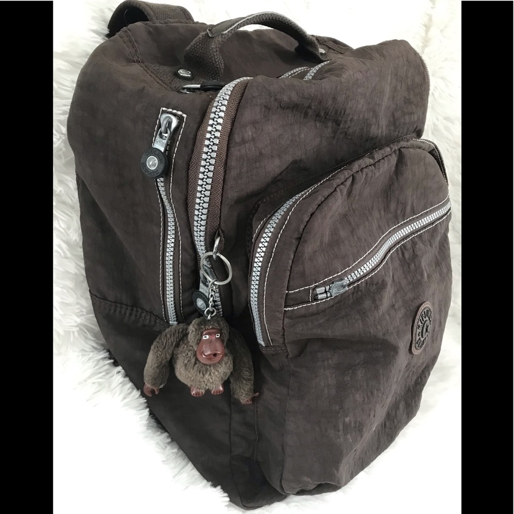 Kipling EUC Super Adorable Brown Backpack